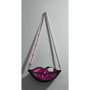 Benefit they're real sparkle lips purse crossbody bag glamour